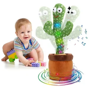 NEGOCIO Talking Cactus Baby Toys for Kids Dancing Cactus Toys - Green